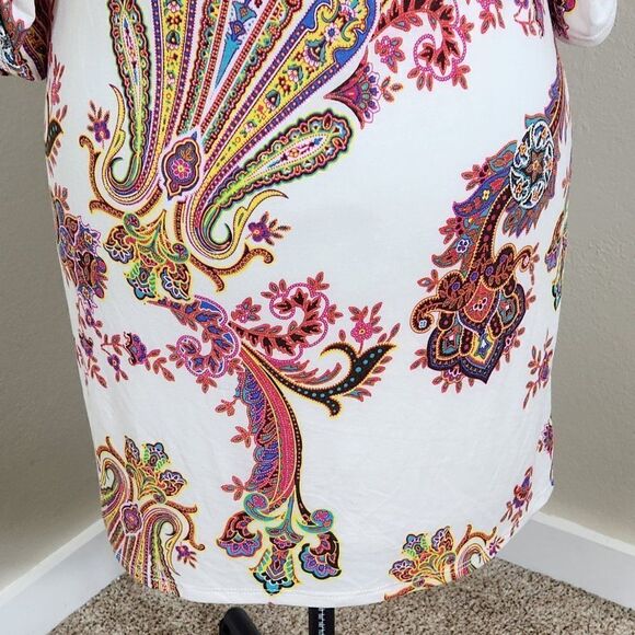 Pinkblush Maternity Dress Ivory Paisley NWT Size Medium - Picture 8 of 16